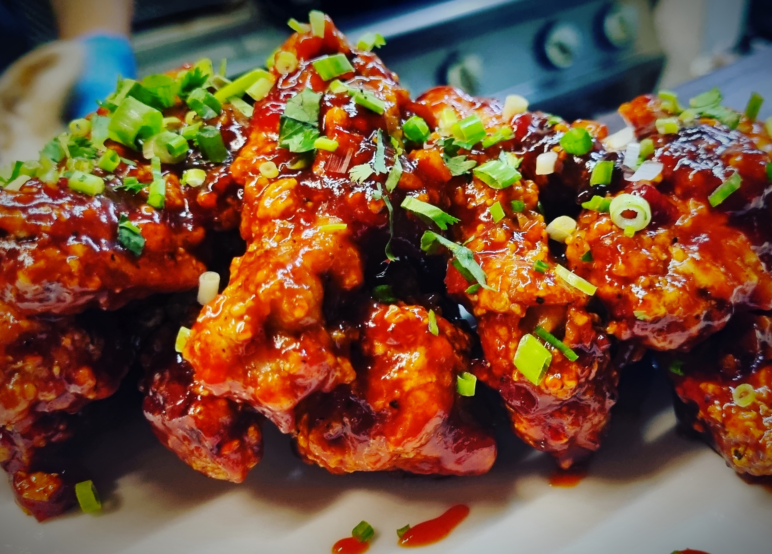 Glazed wings